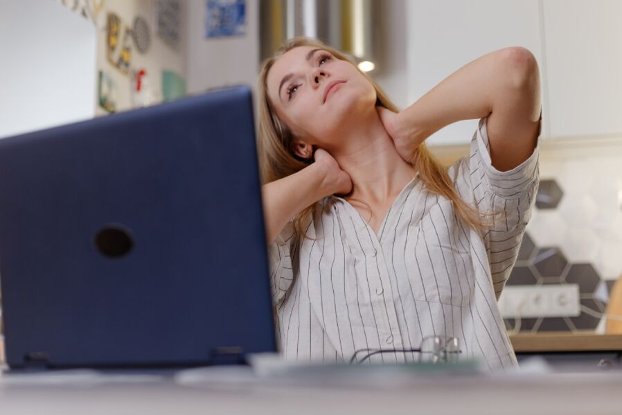 Cervical osteochondrosis often affects people who work in a sitting position