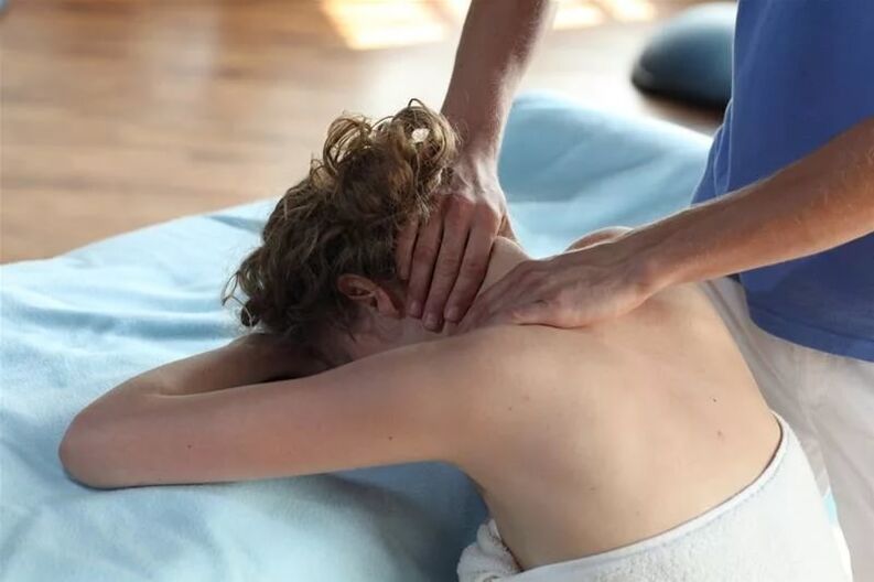 Massage with cervical osteochondrose