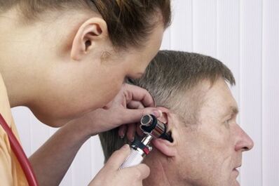 Hearing loss in men on the background of the course of cervical osteochondrosis